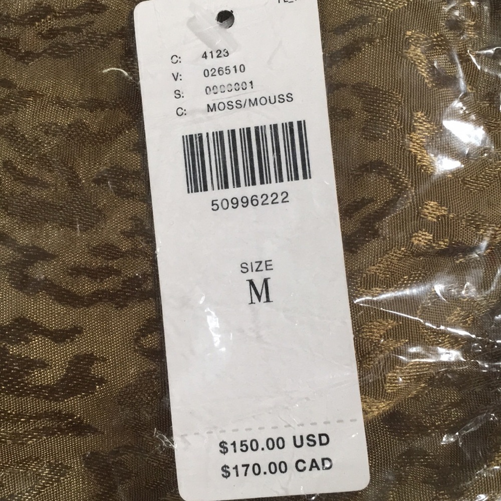 Anthropologie Animal Jacquard Jumpsuit in MOSS NWT M - Picture 4 of 8